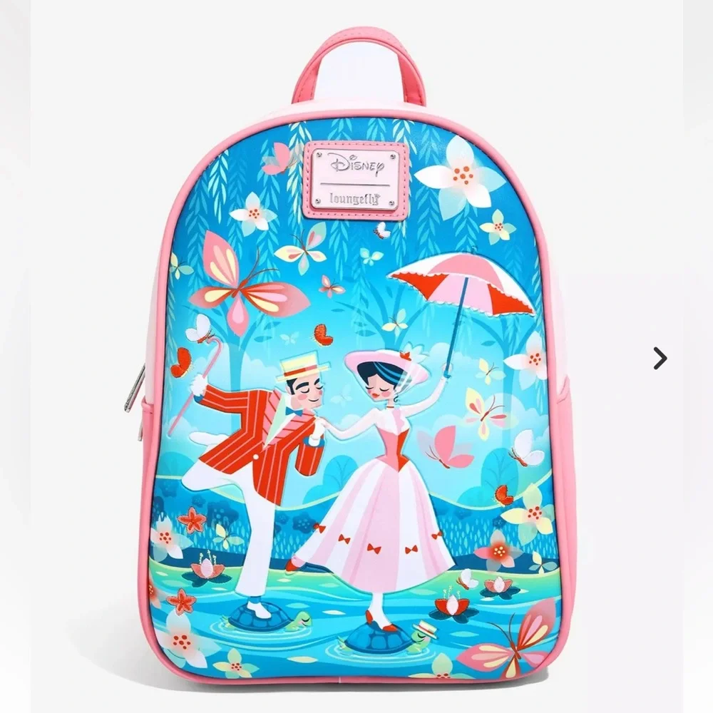 Loungefly Disney Mary Poppins Bert & Mary Mini Backpack & Wallet Set